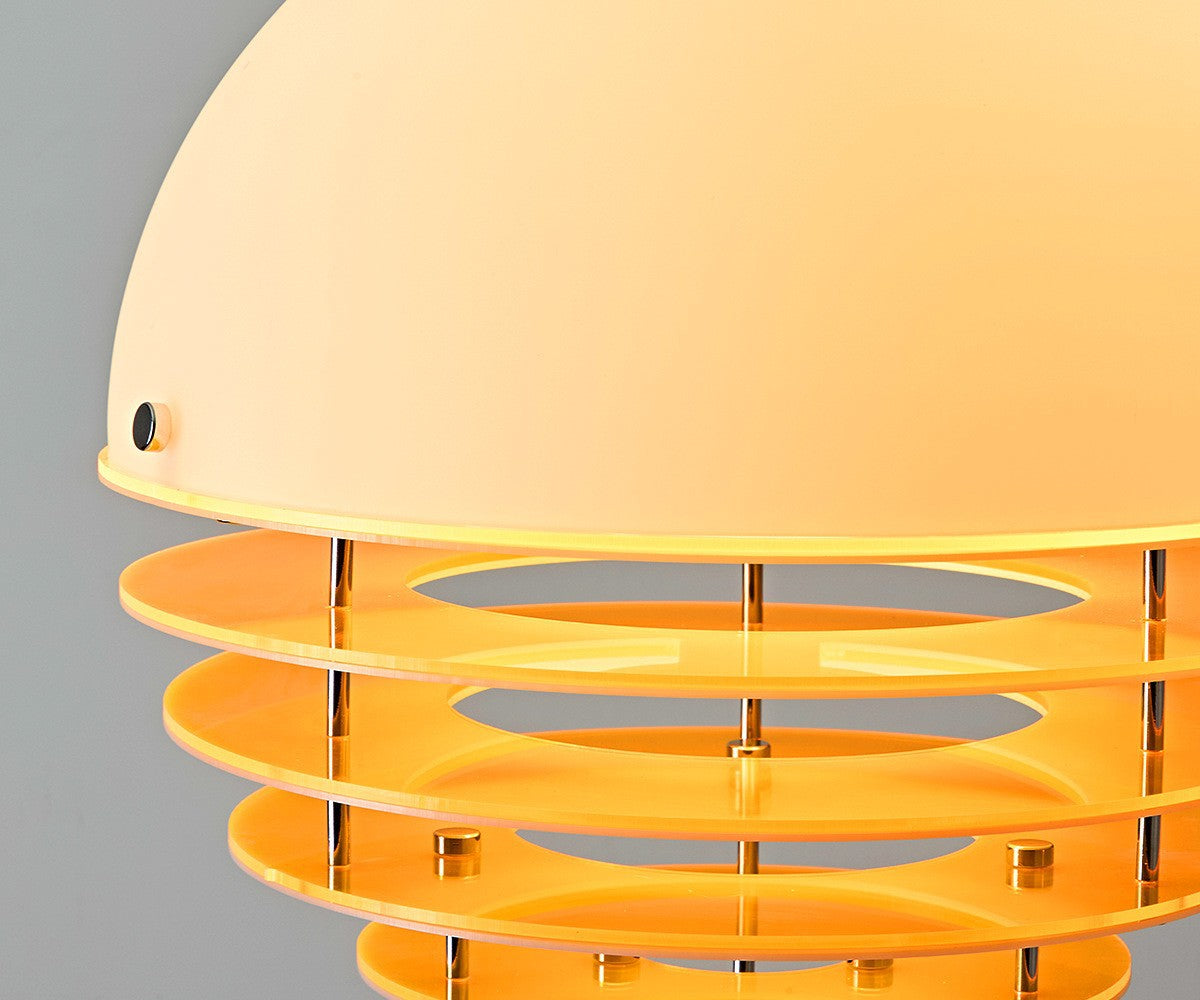 Modern Nordic Multi-Tiered Louvered Pendant Light - Mid-Century Hive Chandelier