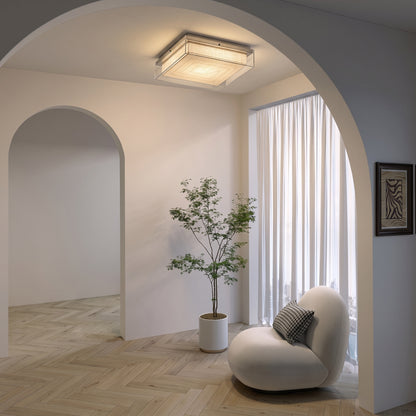 Modern Square Acrylic Flush Mount Light - 3-Color Ceiling Lamp
