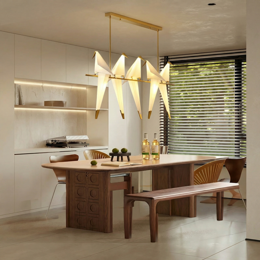 Nordic Creative Paper Cranes Ceiling Light Origami Bird Pendant Lamps