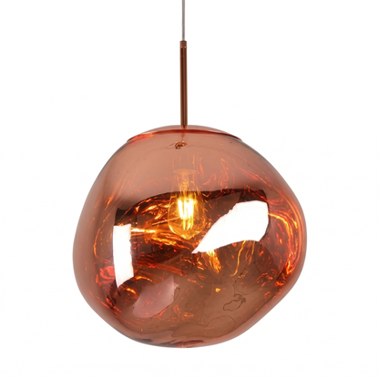 Modern Melt Pendant Light - Irregular Mirror Lava Glass Chandelier