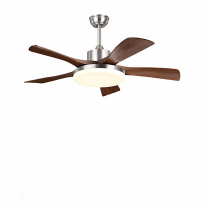 Modern 5-Blade LED Ceiling Fan - 40"/46"/56" Downrod & Flush Mount