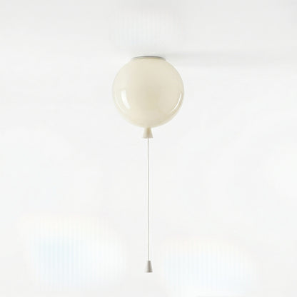 Modern Balloon Ceiling Light - Colorful Glass Flush Mount for Kids Room & Nursery