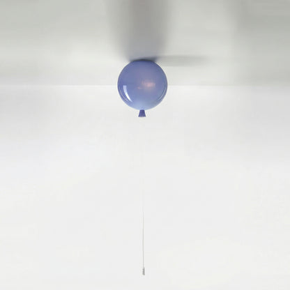 Modern Balloon Ceiling Light - Colorful Glass Flush Mount for Kids Room & Nursery