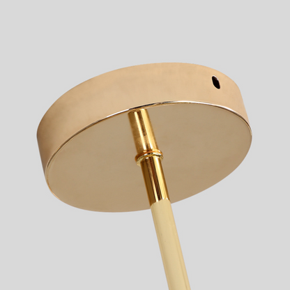 Modern Sputnik Starburst Chandelier - Mid-Century Gold 12-Light Pendant