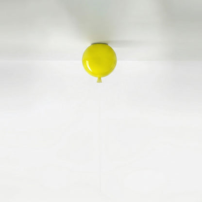 Modern Balloon Ceiling Light - Colorful Glass Flush Mount for Kids Room & Nursery
