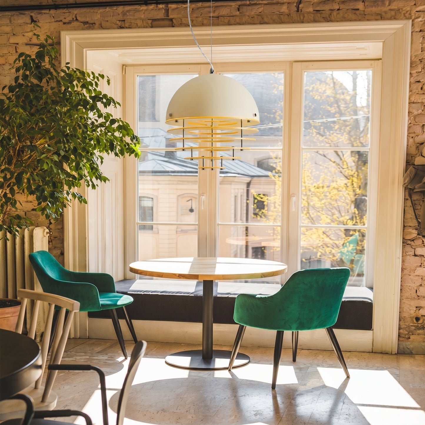 Modern Nordic Multi-Tiered Louvered Pendant Light - Mid-Century Hive Chandelier