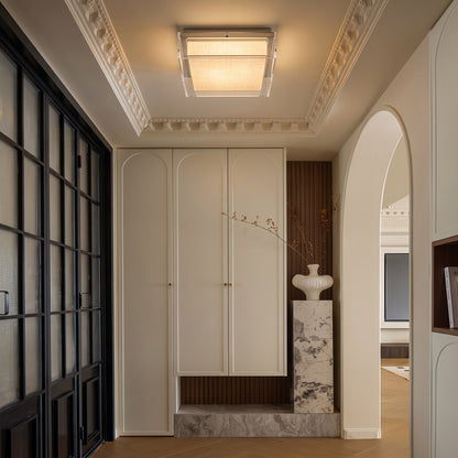 Modern Square Acrylic Flush Mount Light - 3-Color Ceiling Lamp