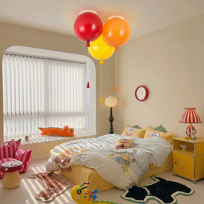 Modern Balloon Ceiling Light - Fun Child's Room Flush Mount Lamp