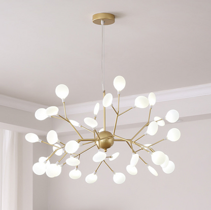 Modern Firefly LED Chandelier - Nordic Leaf Branch Pendant Light