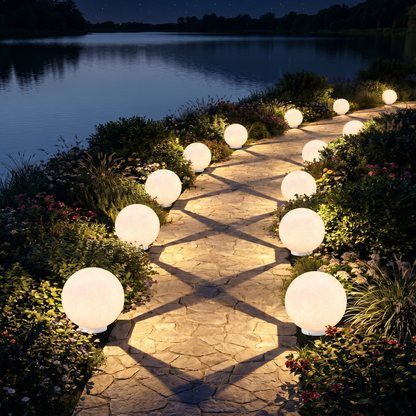 Modern Moon Globe Floor Lamp - Hemp Fiber Orb Table Light