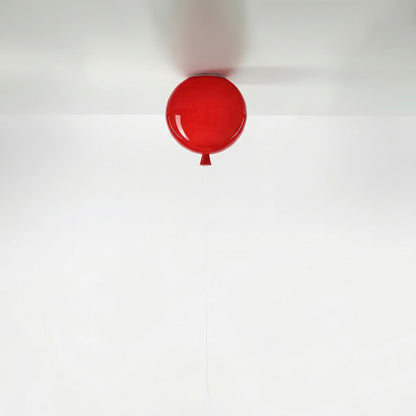 Modern Balloon Ceiling Light - Colorful Glass Flush Mount for Kids Room & Nursery