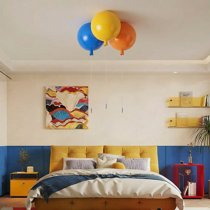 Modern Balloon Ceiling Light - Fun Child's Room Flush Mount Lamp