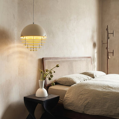 Modern Nordic Multi-Tiered Louvered Pendant Light - Mid-Century Hive Chandelier