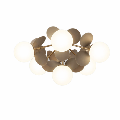 Modern Grey Petal Ceiling Light - Nordic Minimalist Flush Mount Lamp