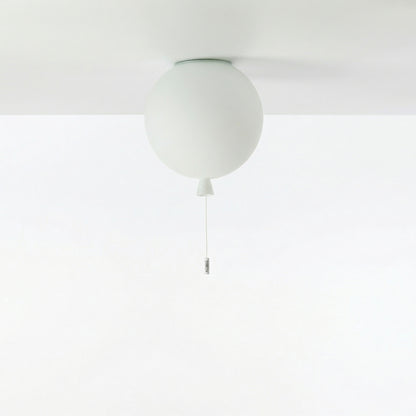 Modern Balloon Ceiling Light - Colorful Glass Flush Mount for Kids Room & Nursery