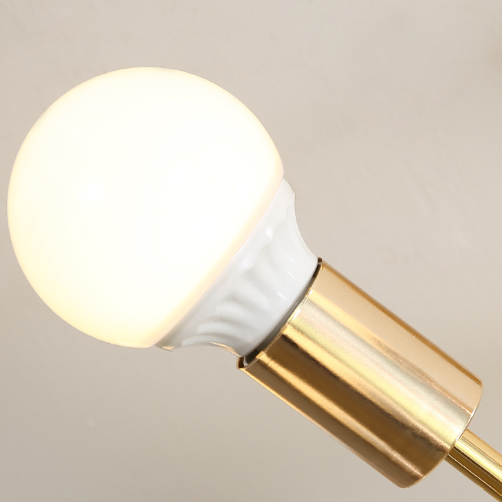 Modern Sputnik Starburst Chandelier - Mid-Century Gold 12-Light Pendant