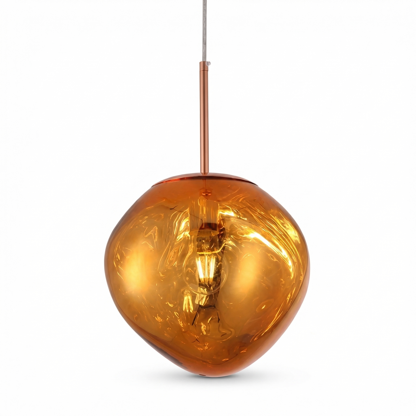Modern Melt Pendant Light - Irregular Mirror Lava Glass Chandelier