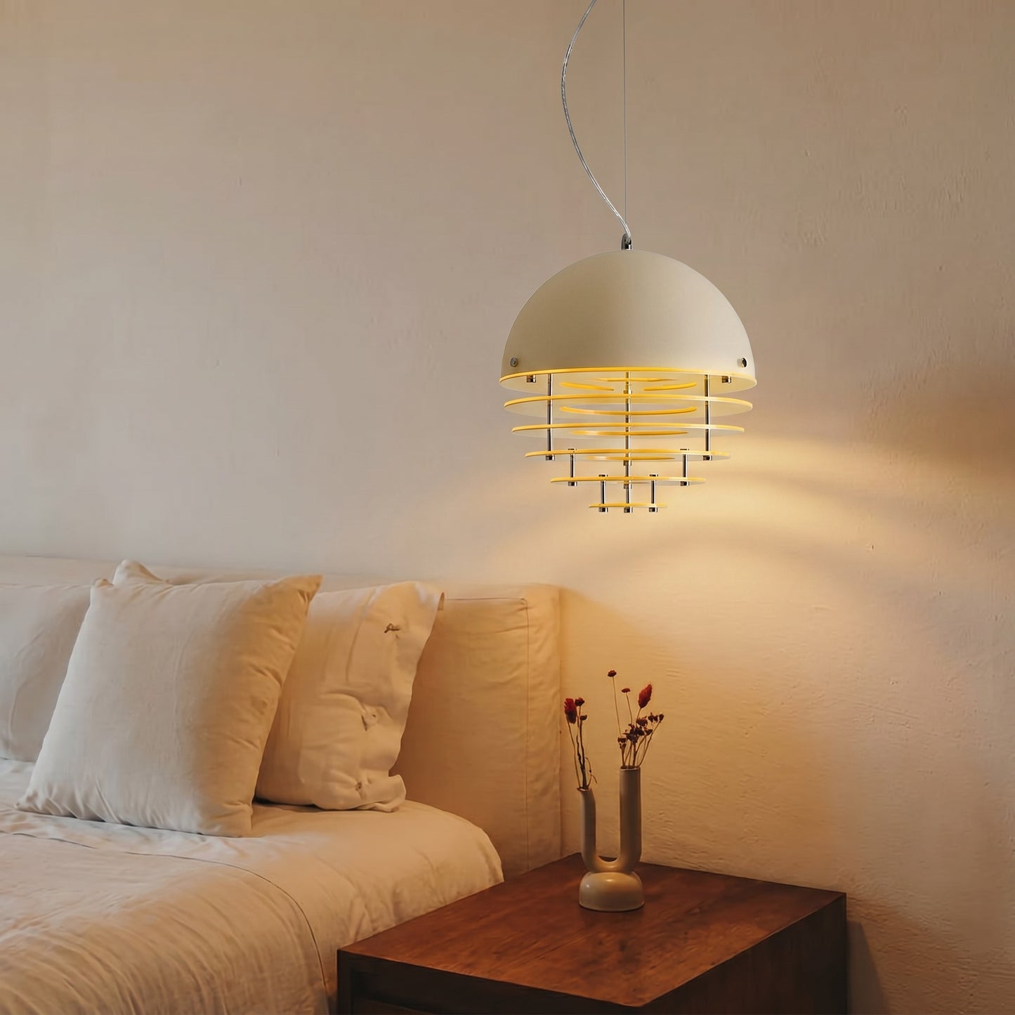 Modern Nordic Multi-Tiered Louvered Pendant Light - Mid-Century Hive Chandelier