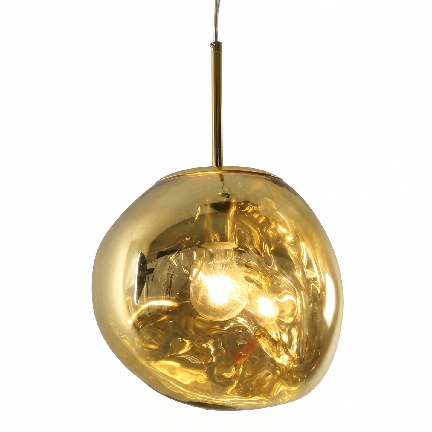 Modern Melt Pendant Light - Irregular Mirror Lava Glass Chandelier