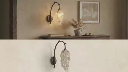 Bronze Branch Petal Wall Light