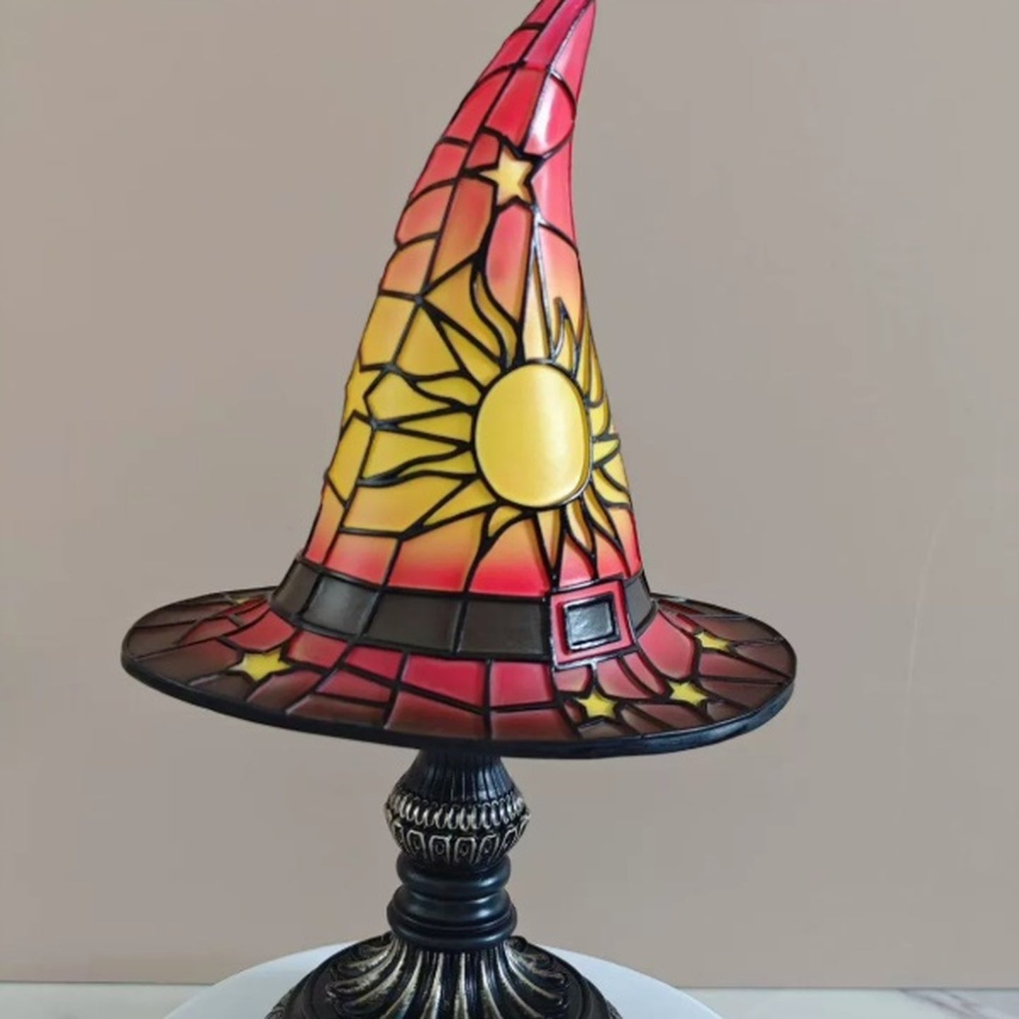 Halloween Witch Hat Lamp – USB LED Tabletop Night Light