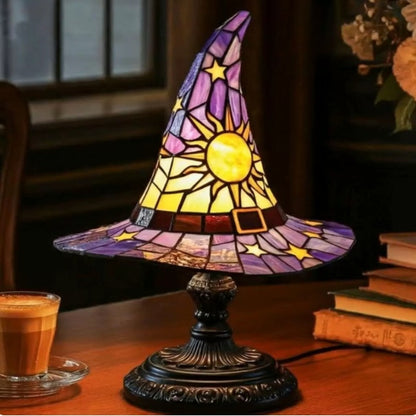 Halloween Witch Hat Lamp – USB LED Tabletop Night Light
