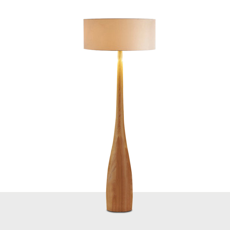 Wood Base Study Room Desk Lamp/Floor Lamp