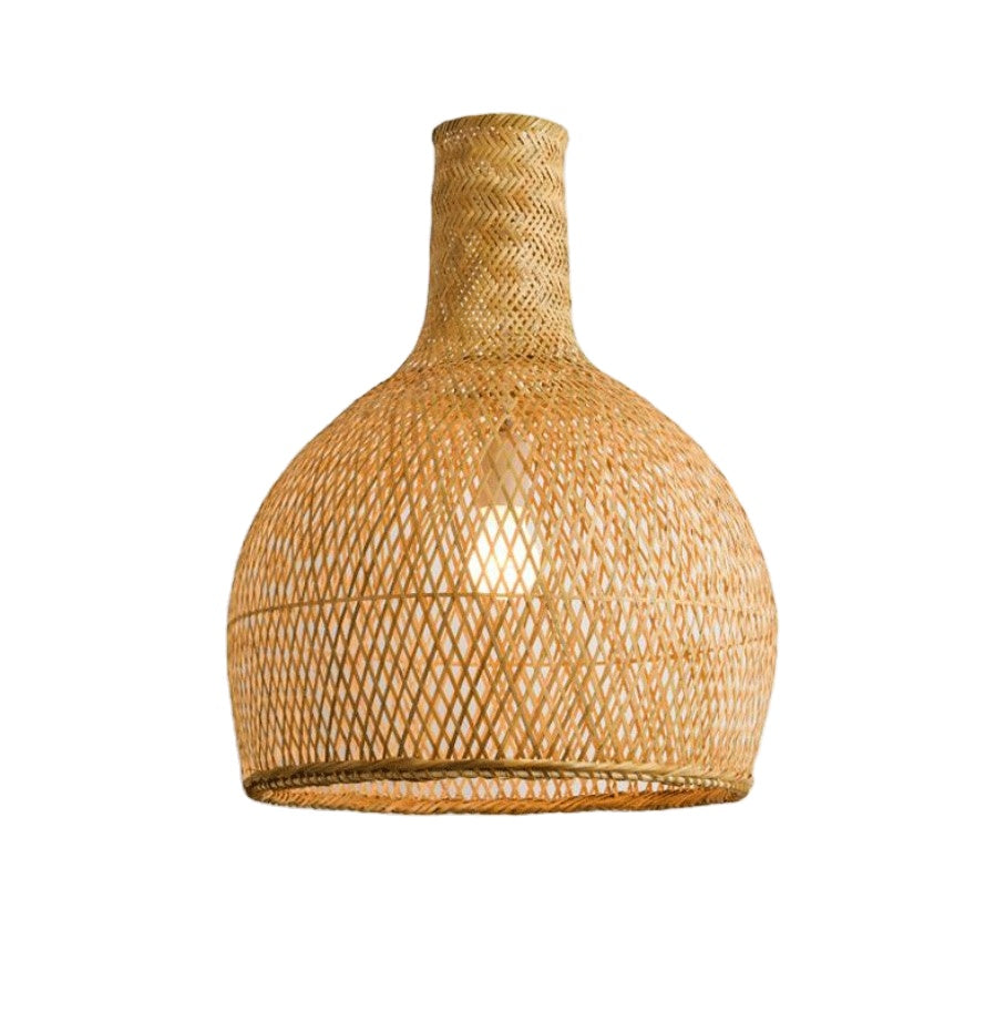 Coastal Pendant Lighting Bamboo Woven Hanging Lamp