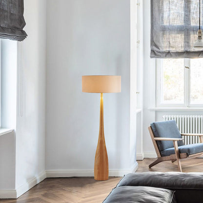Wood Base Study Room Desk Lamp/Floor Lamp