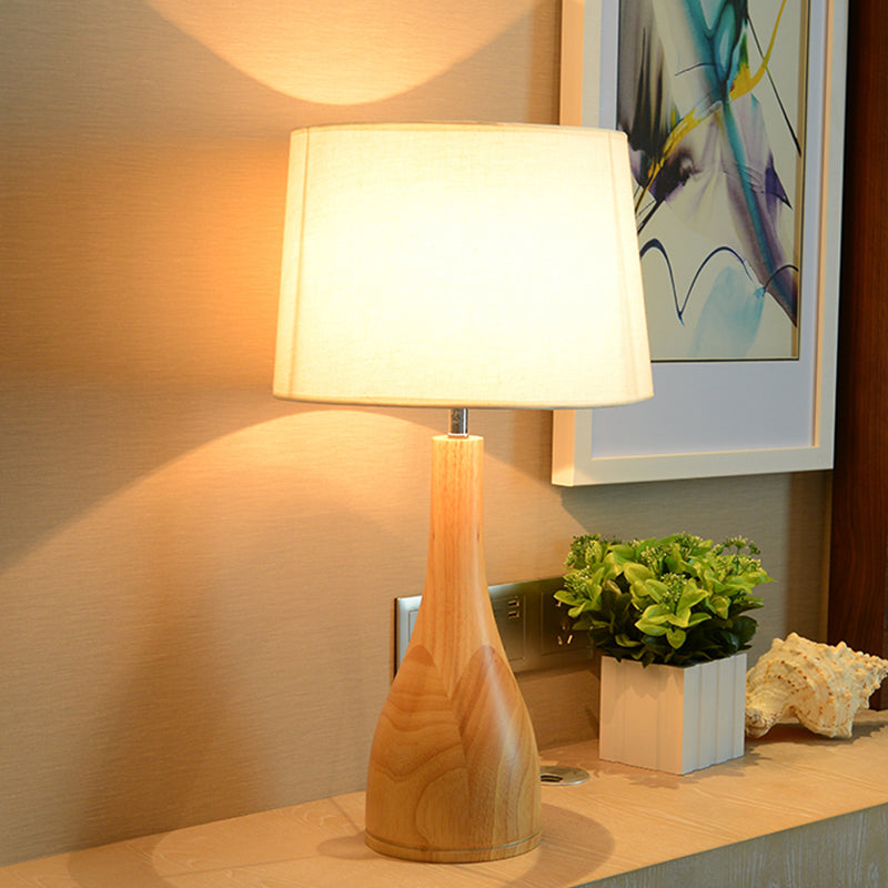 Wood Base Study Room Desk Lamp/Floor Lamp