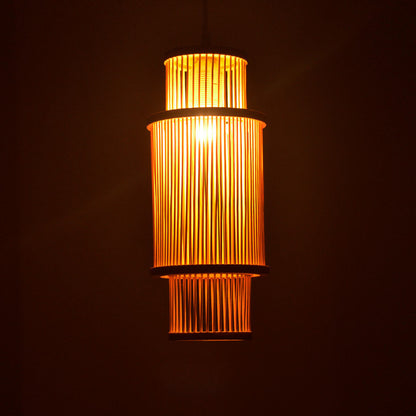 Mid-century Craft Bamboo Pendant Lights