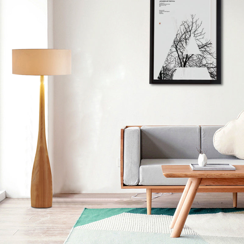 Wood Base Study Room Desk Lamp/Floor Lamp