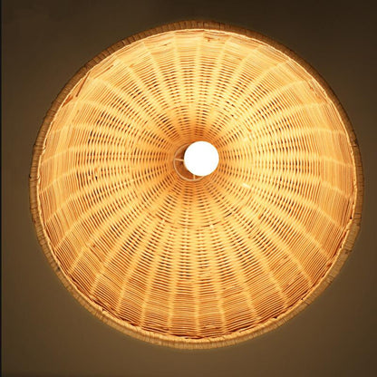 Rattan Wicker Pendant Light Lampshade
