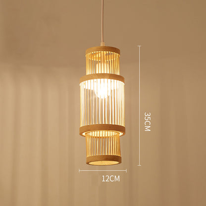 Mid-century Craft Bamboo Pendant Lights