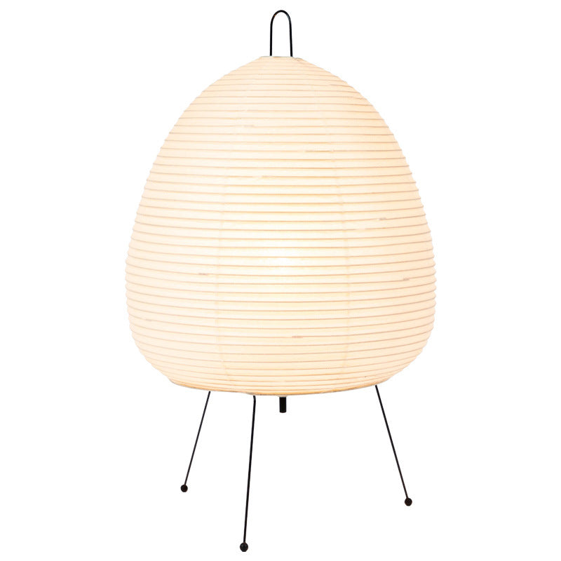 Japanese Style Tripod Rice Paper Table Lamps for Bedroom