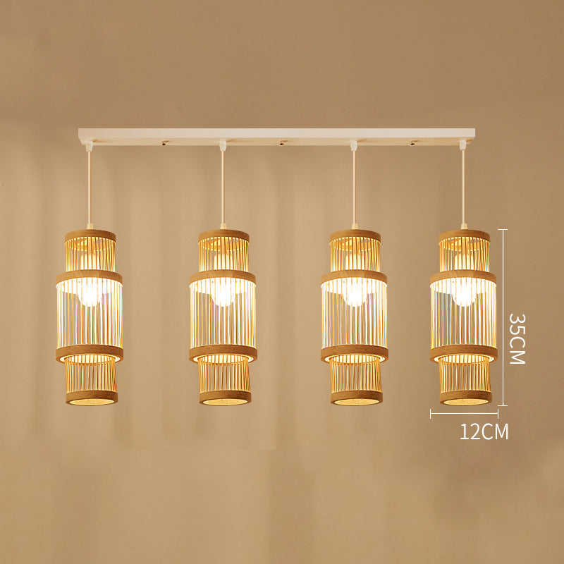 Mid-century Craft Bamboo Pendant Lights