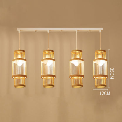 Mid-century Craft Bamboo Pendant Lights