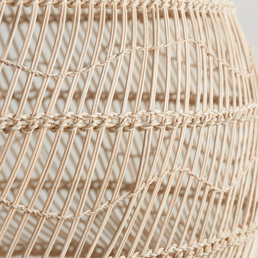 Nordic Rattan Pendant Light Living Room Hanging Lamp Shade