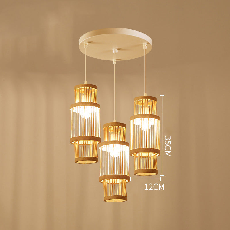 Mid-century Craft Bamboo Pendant Lights