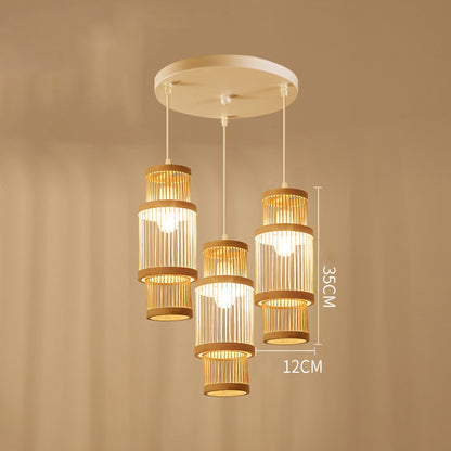Mid-century Craft Bamboo Pendant Lights