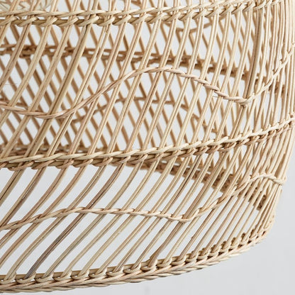 Nordic Rattan Pendant Light Living Room Hanging Lamp Shade