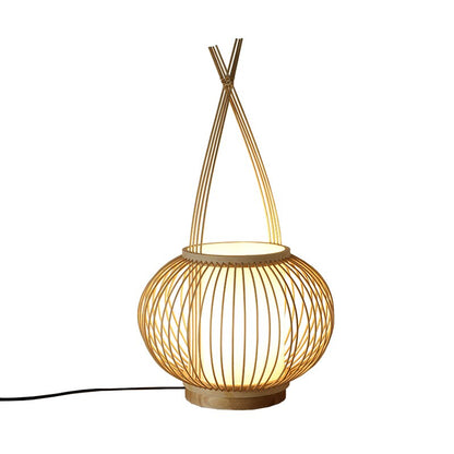 Bamboo Desk Lamp Handmade Craft Table Light