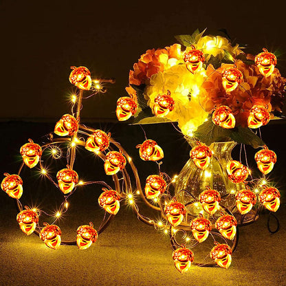 3D Acorn Harvest String Lights