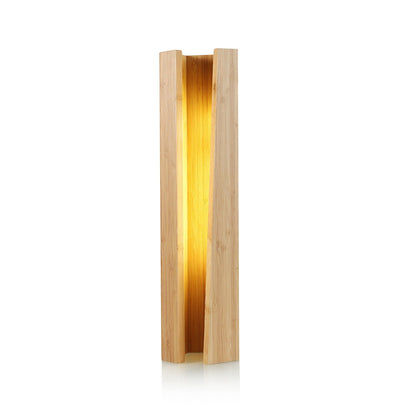 Wood Pentagonal Led Table Lamp With USB