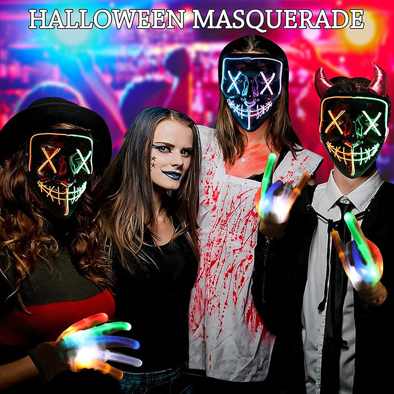 Halloween LED Light up Purge Mask