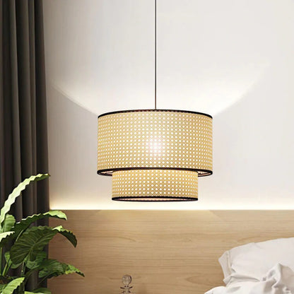 Design Handmade Rattan Hanging Light Pendant Lamp Shade