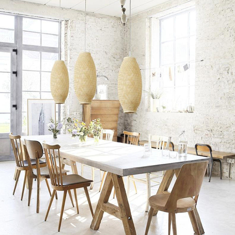 Bamboo pendant Shade Hanging Light Lamp