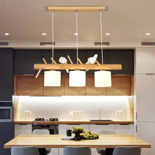 Contemporary Branch Wood Birds Pendant Lights-[Modern pendant lighting for bedroom and living space]-Demolights UK