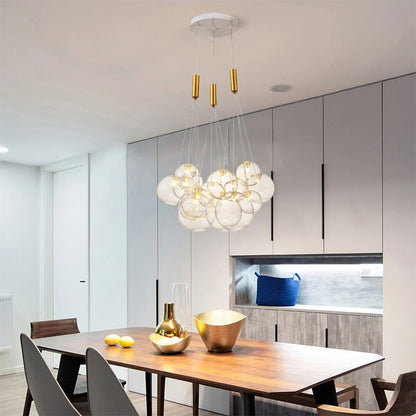 Nordic Glass Lamp Design Bubble Chandelier