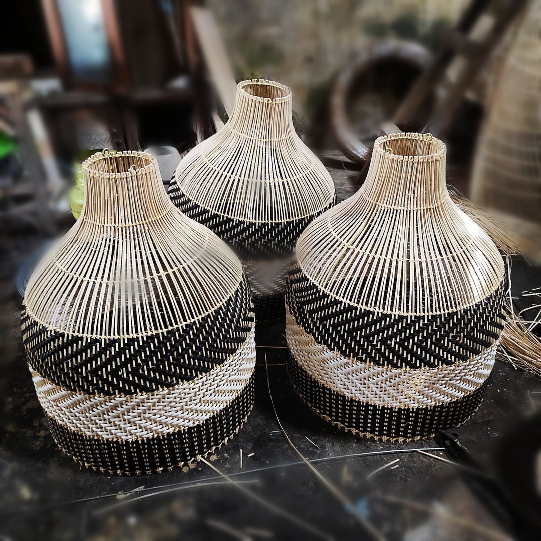 Rattan Pendant Light Woven Light Fixture